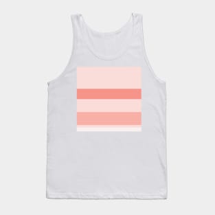 A mild concoction of Isabelline, Pale Pink, Pale Salmon and Vivid Tangerine stripes. Tank Top